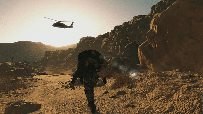 写真キャプション：『Metal  Gear Solid V: The Phantom Pain』は広大な世界が舞台です。